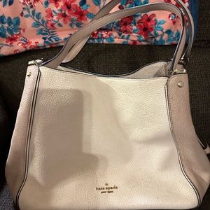 KATE SPADE brand cream leather purse! No rip, tears or stains. Used